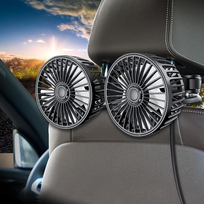 Adjustable Car Backseat Fan